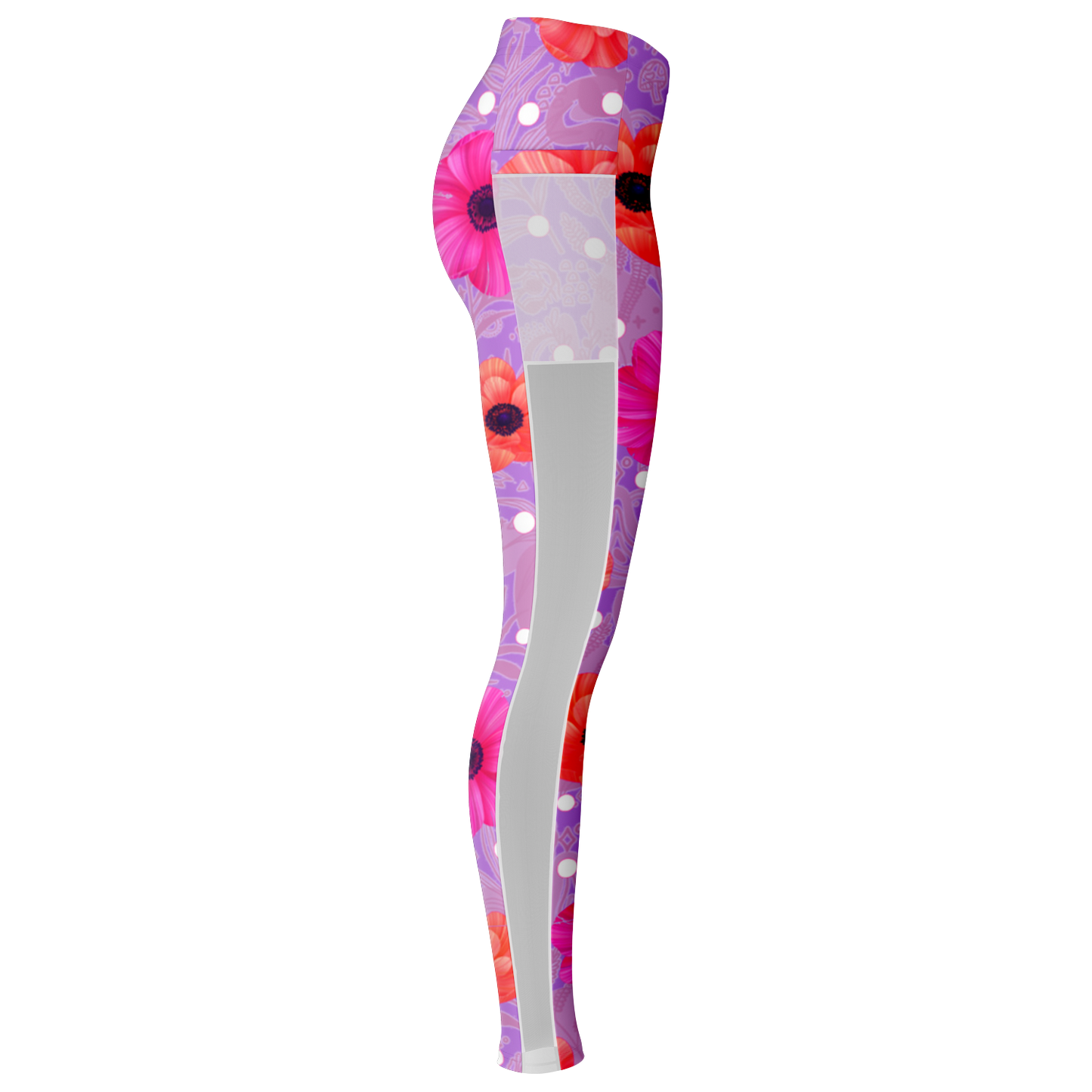 Bubble Gum, Lollipop V1.1 Mesh Pocket Leggings