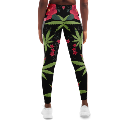 Flowers Cannibi V2.3 Mesh Pocket Leggings