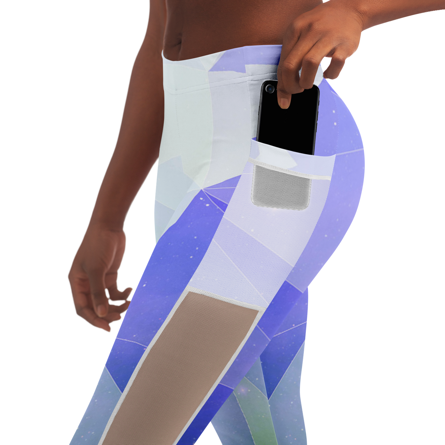 Blue Stardust V2.1 Mesh Pocket Leggings