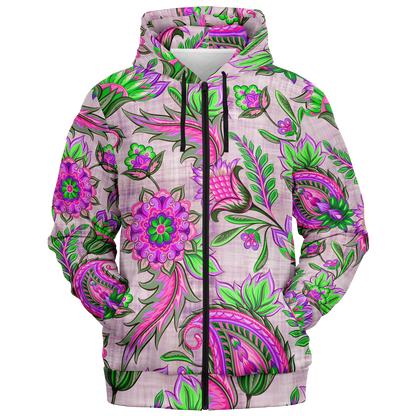 the-underground-bus-line-zip-up-hoodie-high-vibrations-Pink