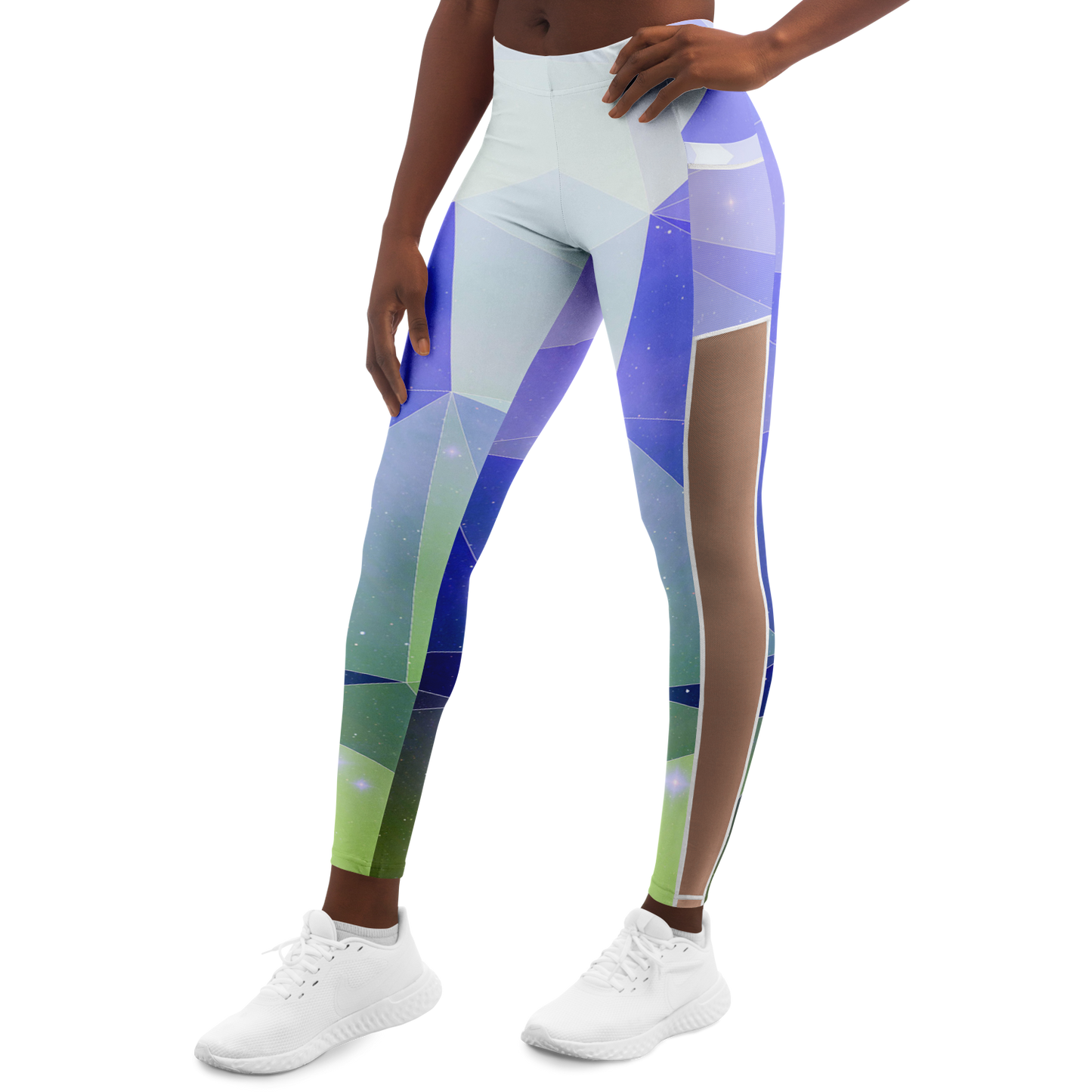 Blue Stardust V2.1 Mesh Pocket Leggings