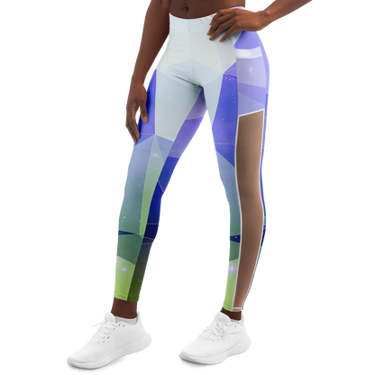 Blue Stardust V2.1 Mesh Pocket Leggings