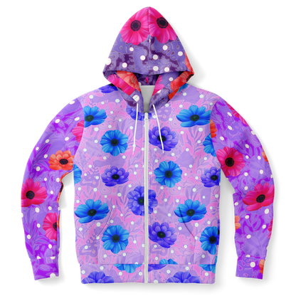 the-underground-bus-line-zip-up-hoodie-bubble-Gum-lollipop