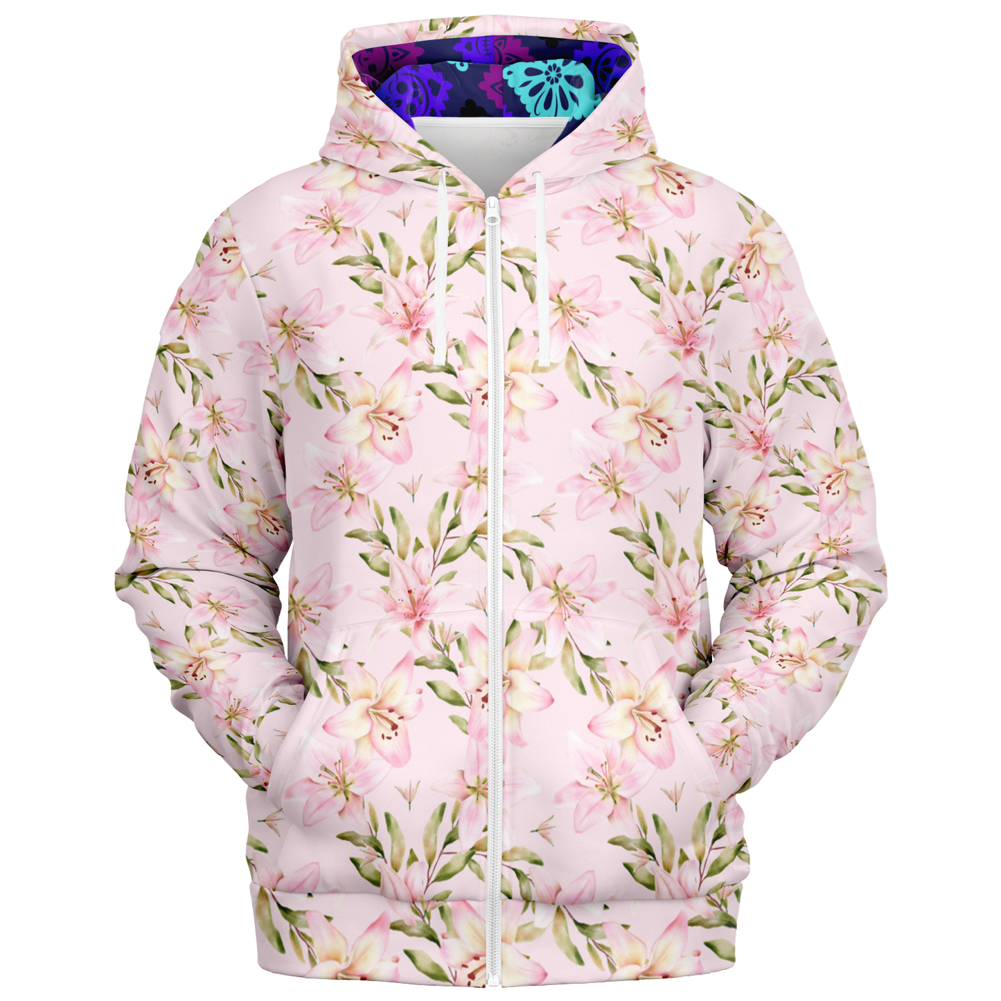 the-underground-bus-line-zip-up-hoodie-pink-tourmaline