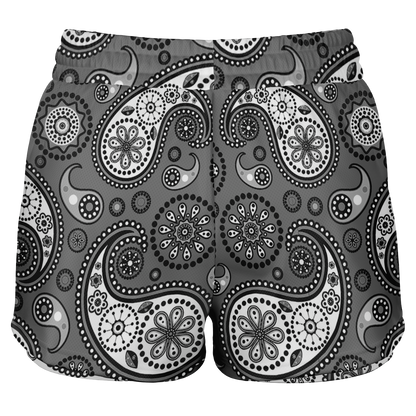 Black Paisley V1.1 2-in-1 Shorts