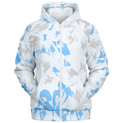 the-underground-bus-line-zip-up-hoodie-bleached-powder-blue