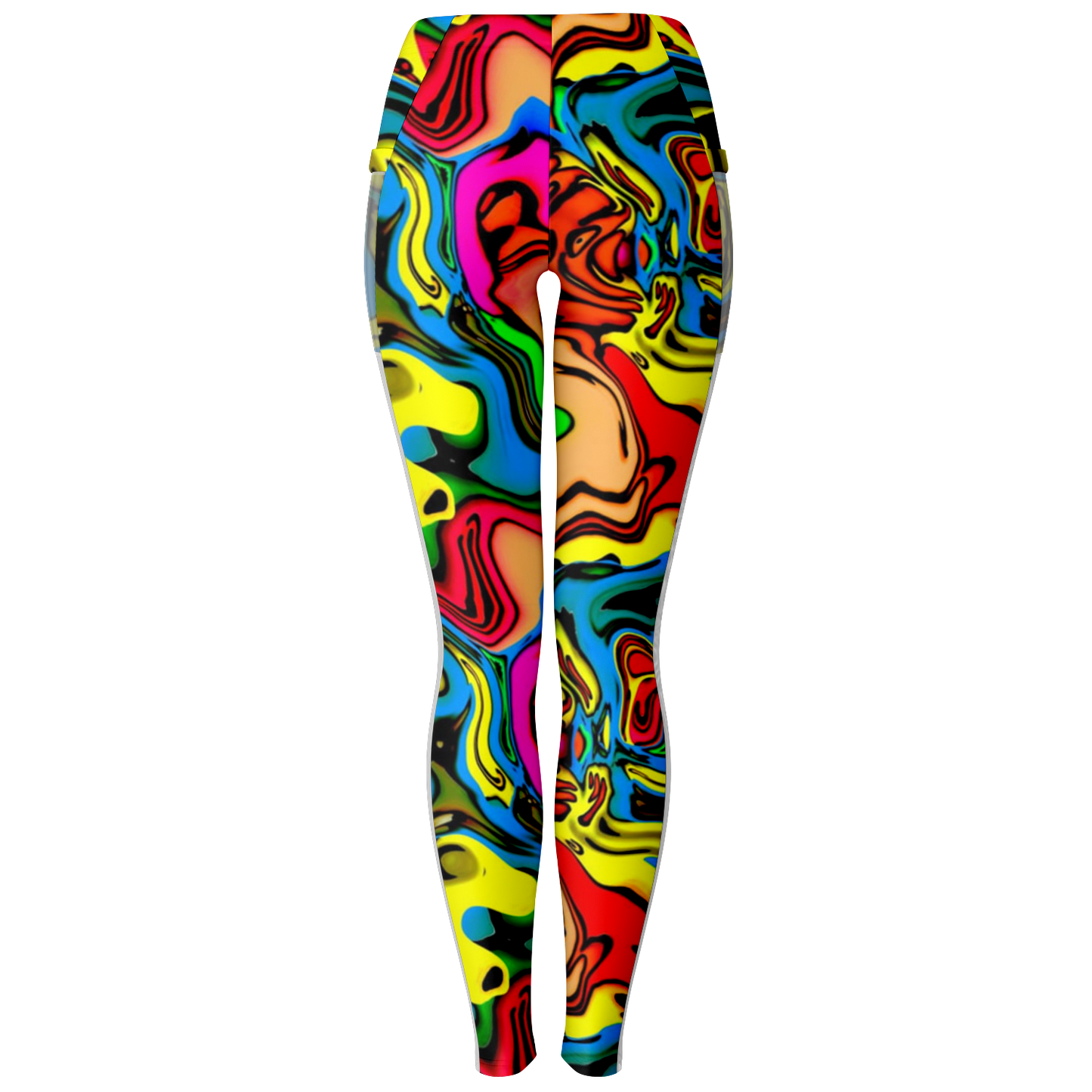 Scrambled Chakras V1.1 Mesh Pocket Leggings