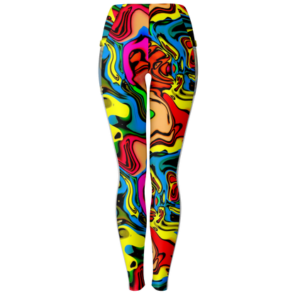 Scrambled Chakras V1.1 Mesh Pocket Leggings