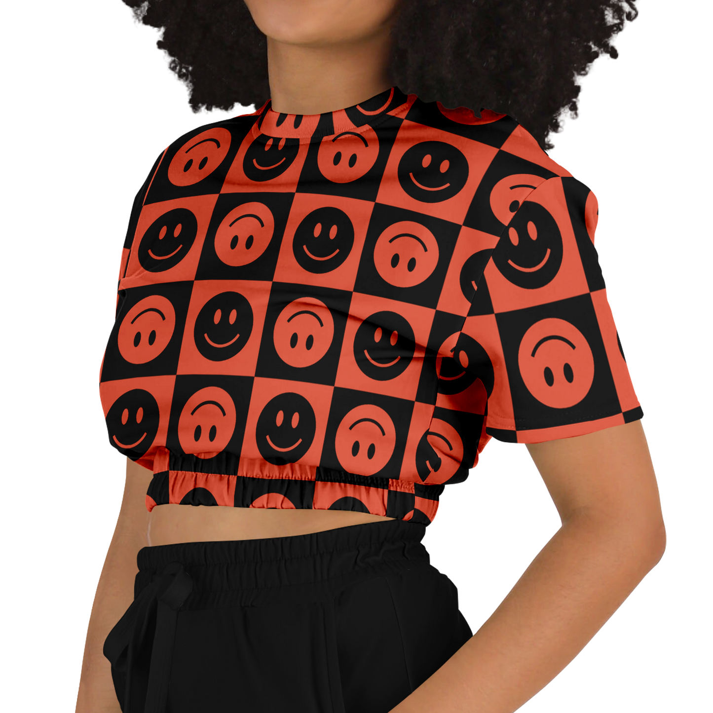the-underground-bus-line-be-happy-cropped-short-sleeved-sweatshirt