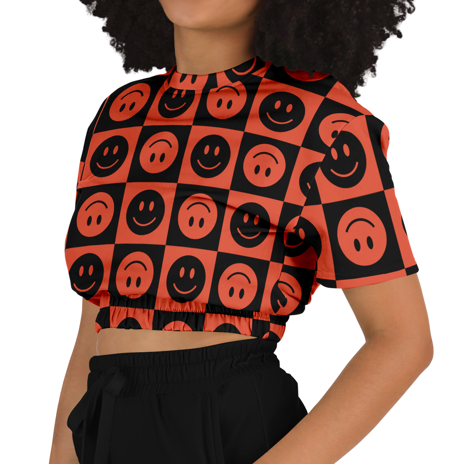 the-underground-bus-line-be-happy-cropped-short-sleeved-sweatshirt