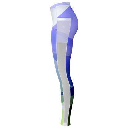 Blue Stardust V2.1 Mesh Pocket Leggings