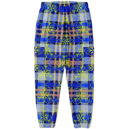 the-underground-bus-line-sacred-plaid-cargo-sweat-pants