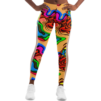 Scrambled Chakras V1.1 Mesh Pocket Leggings