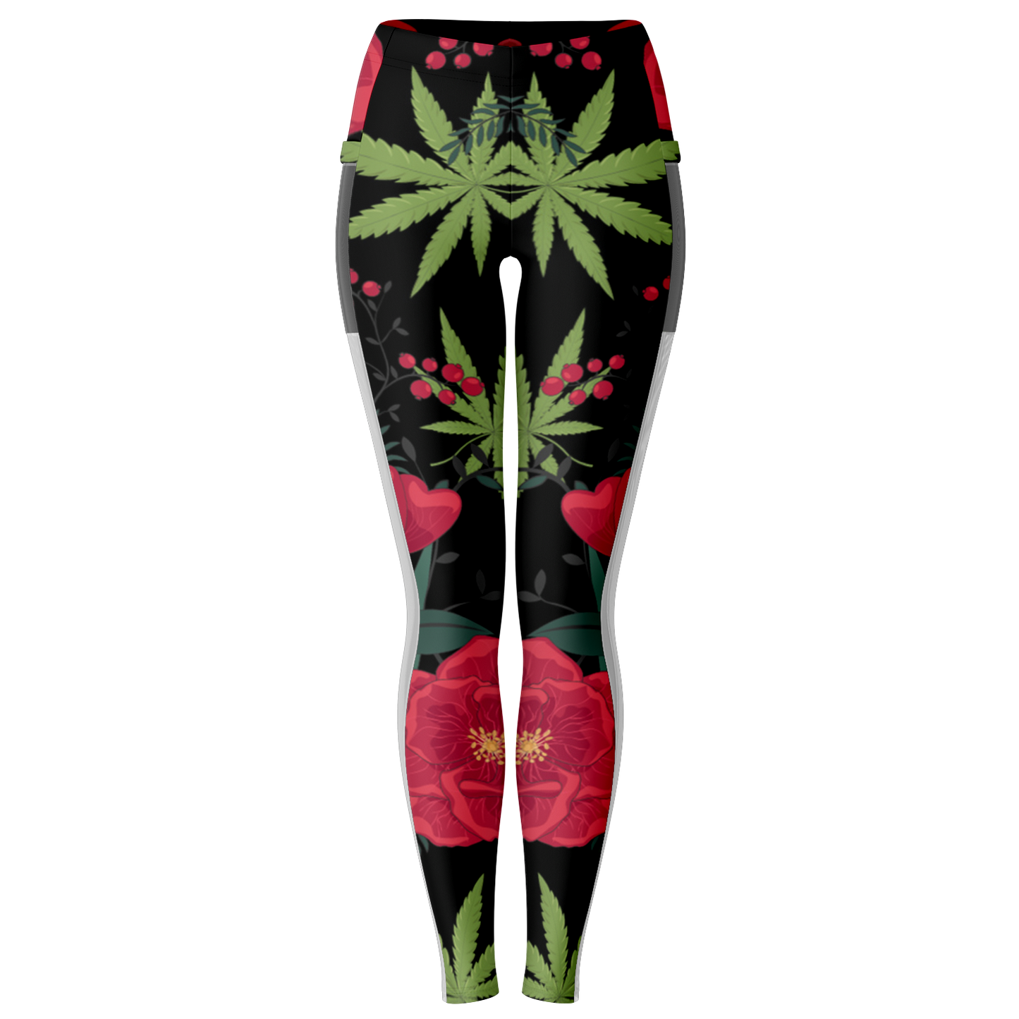 Flowers Cannibi V2.3 Mesh Pocket Leggings