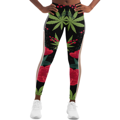 Flowers Cannibi V2.3 Mesh Pocket Leggings