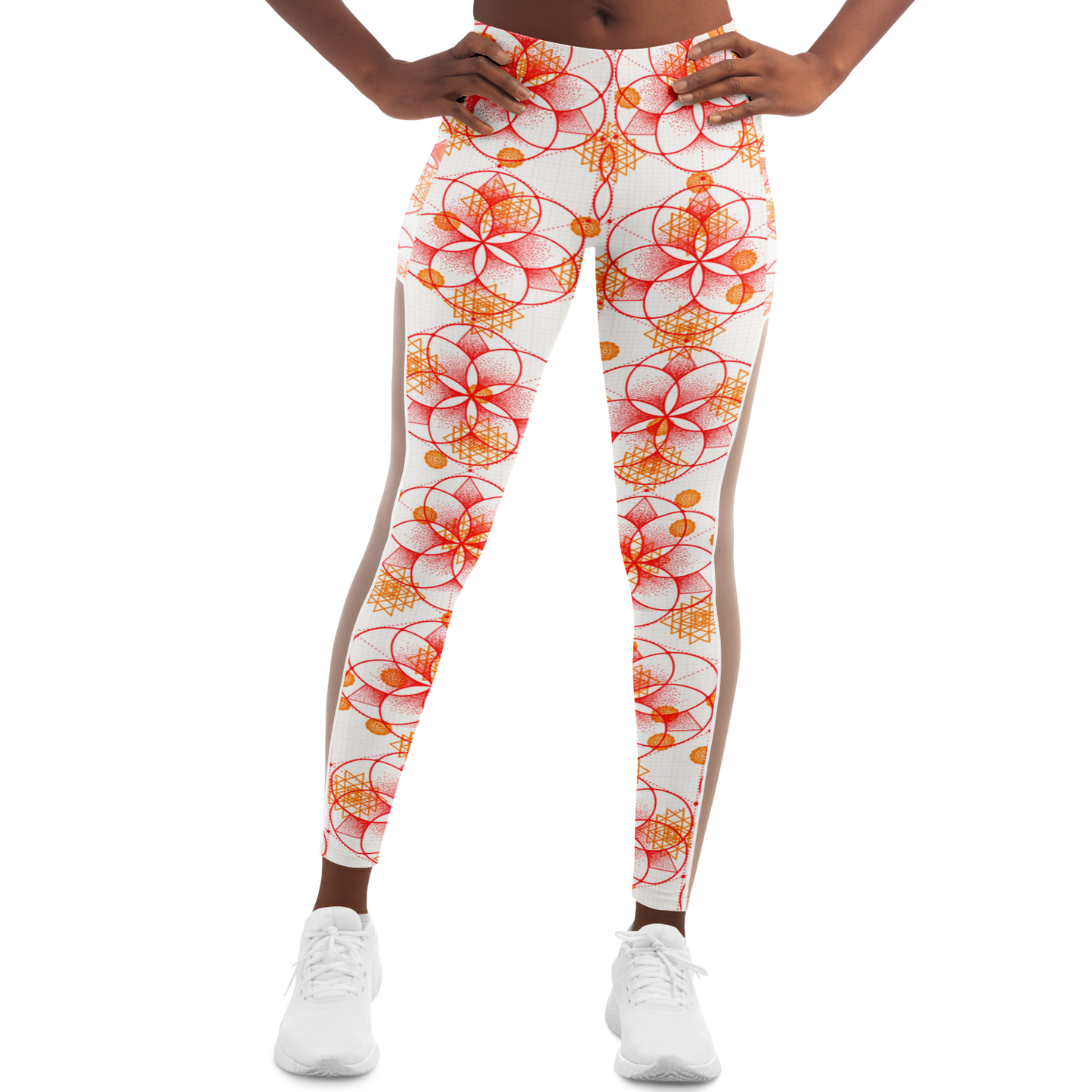 Nine Ether Sun and Fire V1.1 Mesh Pocket Leggings