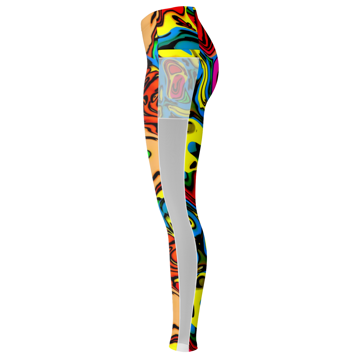 Scrambled Chakras V1.1 Mesh Pocket Leggings