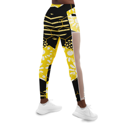 Solar Plexus Healing Mesh Pocket Leggings