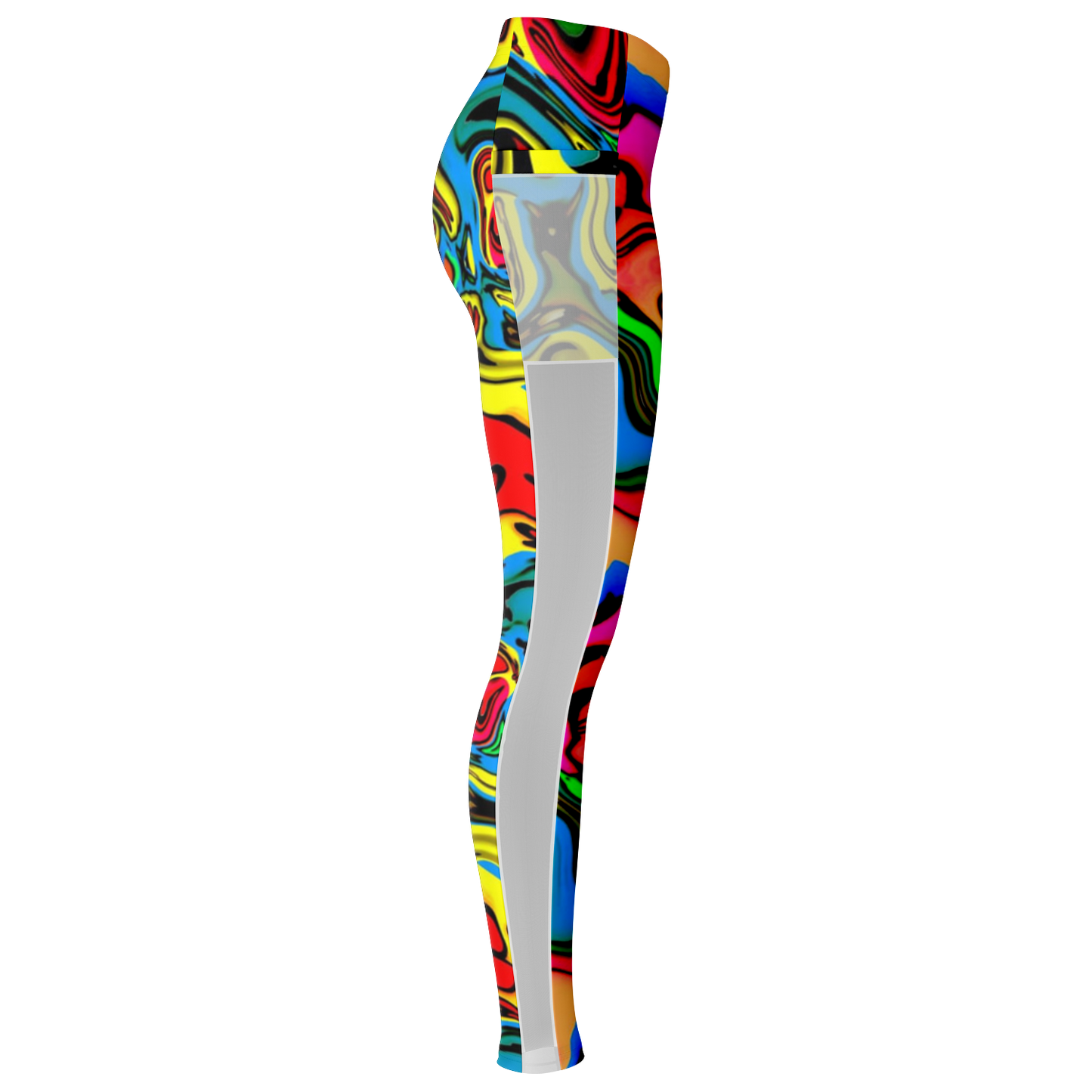 Scrambled Chakras V1.1 Mesh Pocket Leggings