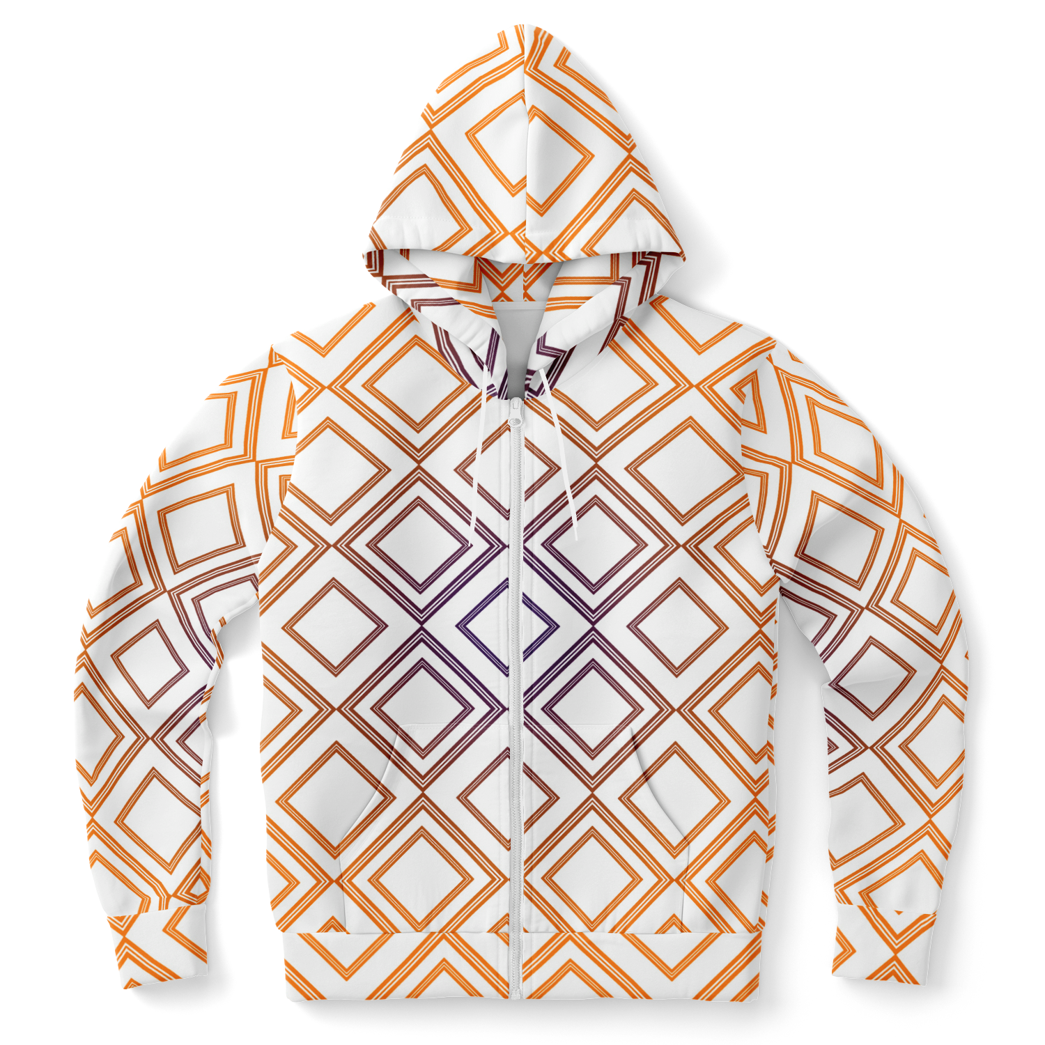 the-underground-bus-line-zip-up-hoodie-Abstract-orange