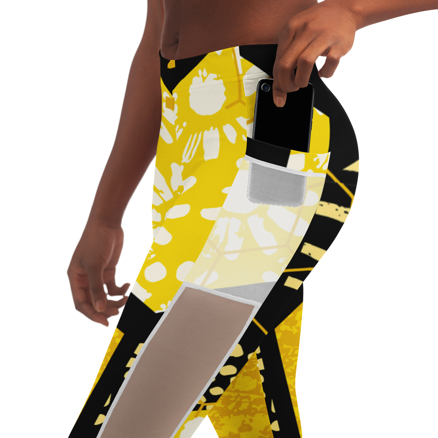 Solar Plexus Healing Mesh Pocket Leggings