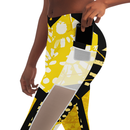 Solar Plexus Healing Mesh Pocket Leggings