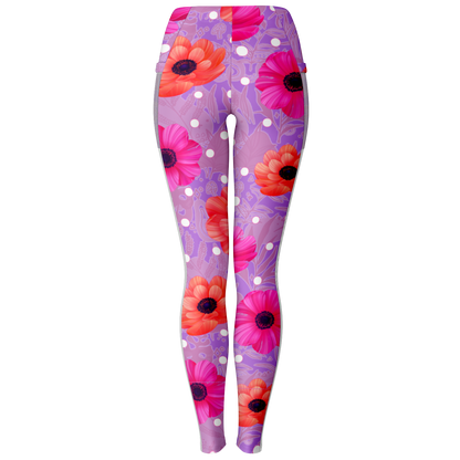 Bubble Gum, Lollipop V1.1 Mesh Pocket Leggings