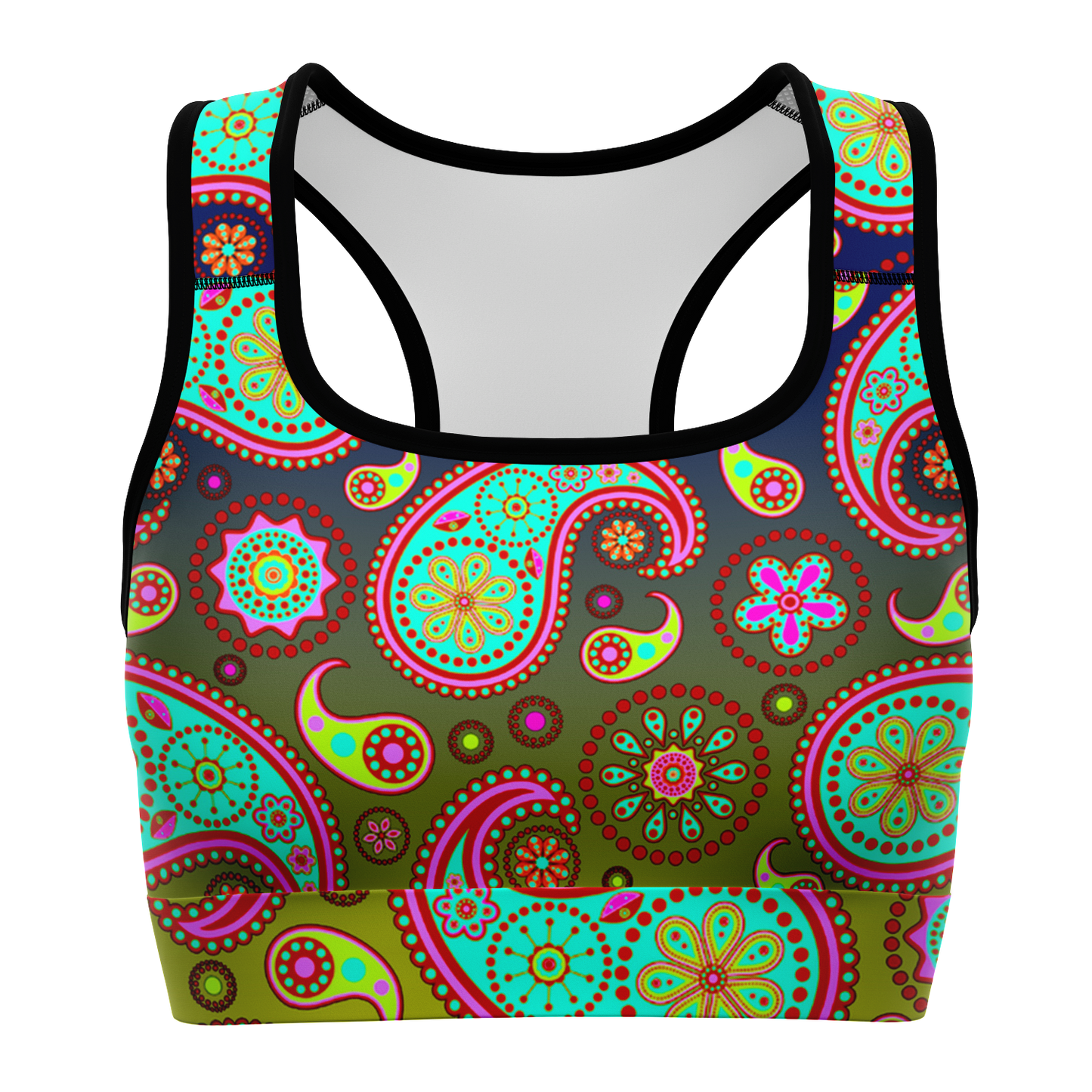 Paisley Mixture V1.1 Sports Bra