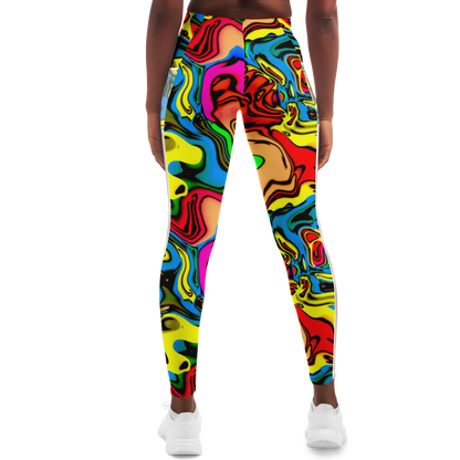 Scrambled Chakras V1.1 Mesh Pocket Leggings