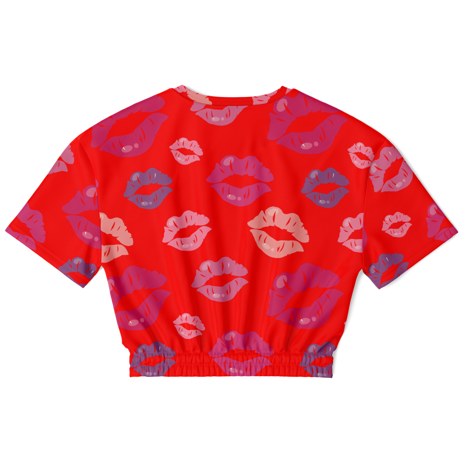 the-underground-bus-line-kisses-cropped-short-sleeved-sweatshirt