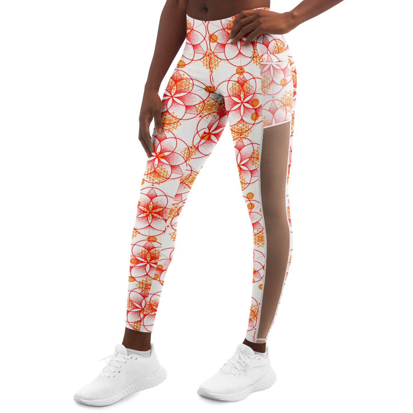 Nine Ether Sun and Fire V1.1 Mesh Pocket Leggings