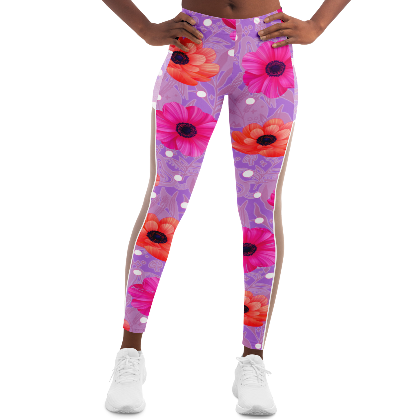 Bubble Gum, Lollipop V1.1 Mesh Pocket Leggings