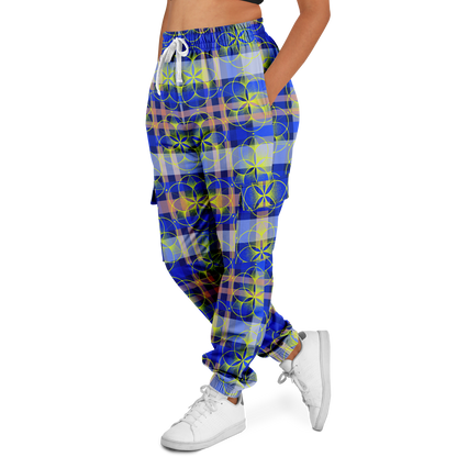 the-underground-bus-line-sacred-plaid-cargo-sweat-pants