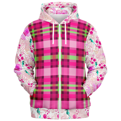 the-underground-bus-line-zip-up-hoodie-pink-Ish