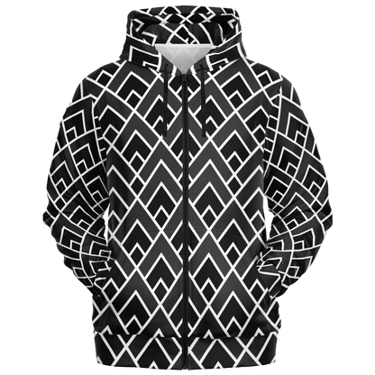 the-underground-bus-line-zip-up-hoodie-monochrome