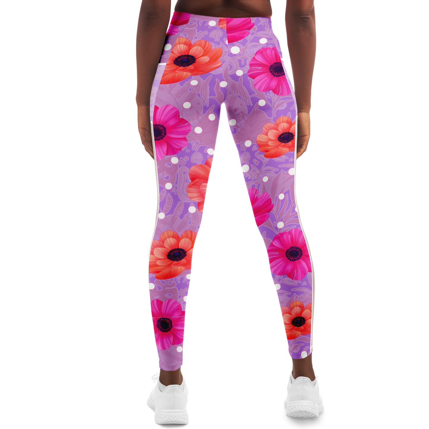 Bubble Gum, Lollipop V1.1 Mesh Pocket Leggings