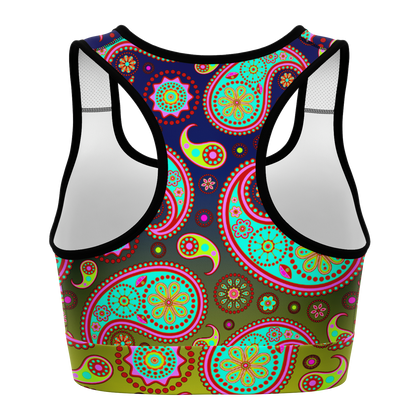 Paisley Mixture V1.1 Sports Bra