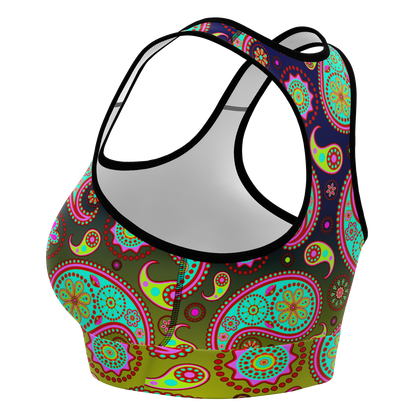 Paisley Mixture V1.1 Sports Bra