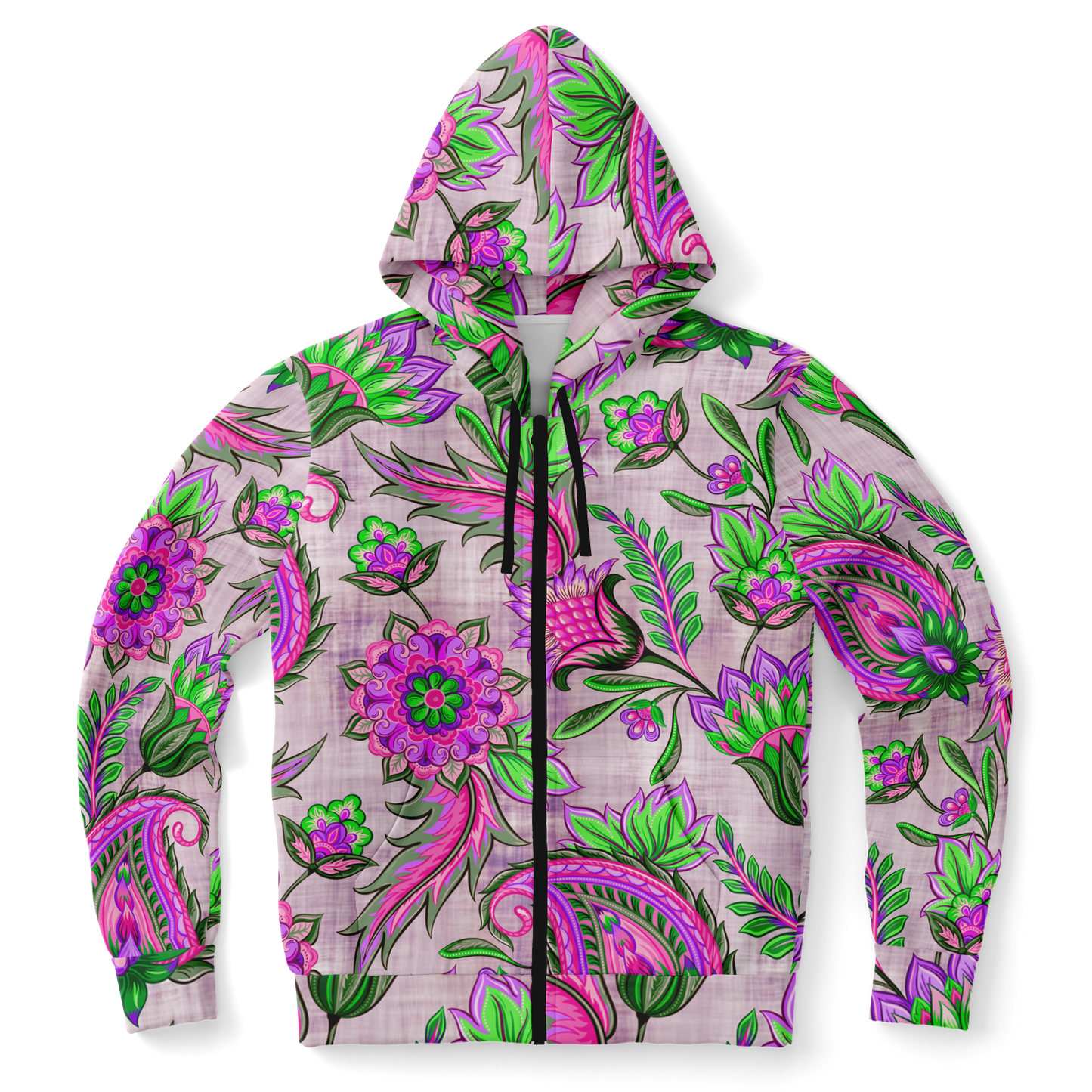 the-underground-bus-line-zip-up-hoodie-high-vibrations-Pink