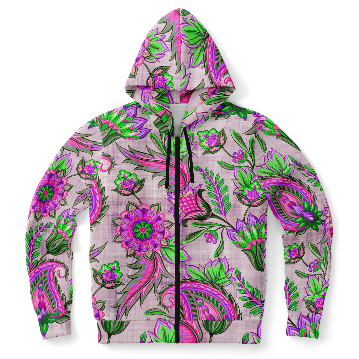 the-underground-bus-line-zip-up-hoodie-high-vibrations-Pink