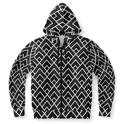 the-underground-bus-line-zip-up-hoodie-monochrome