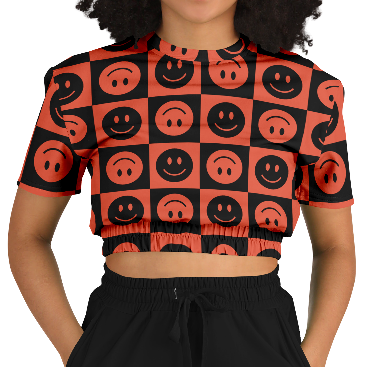 the-underground-bus-line-be-happy-cropped-short-sleeved-sweatshirt