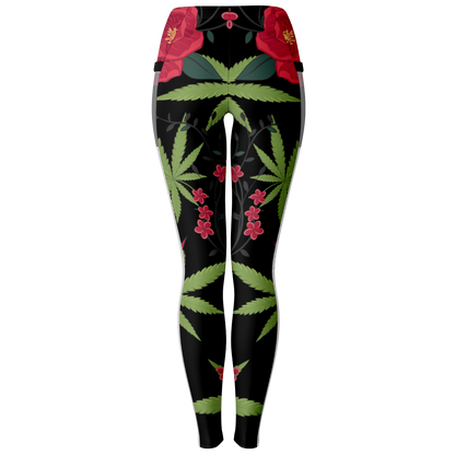 Flowers Cannibi V2.3 Mesh Pocket Leggings