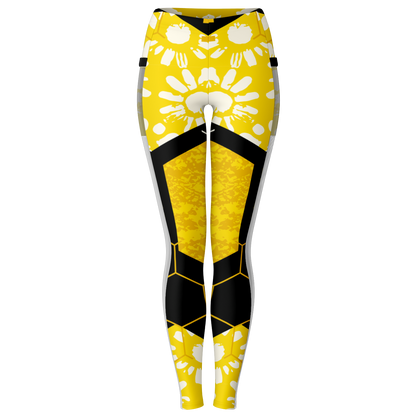 Solar Plexus Healing Mesh Pocket Leggings