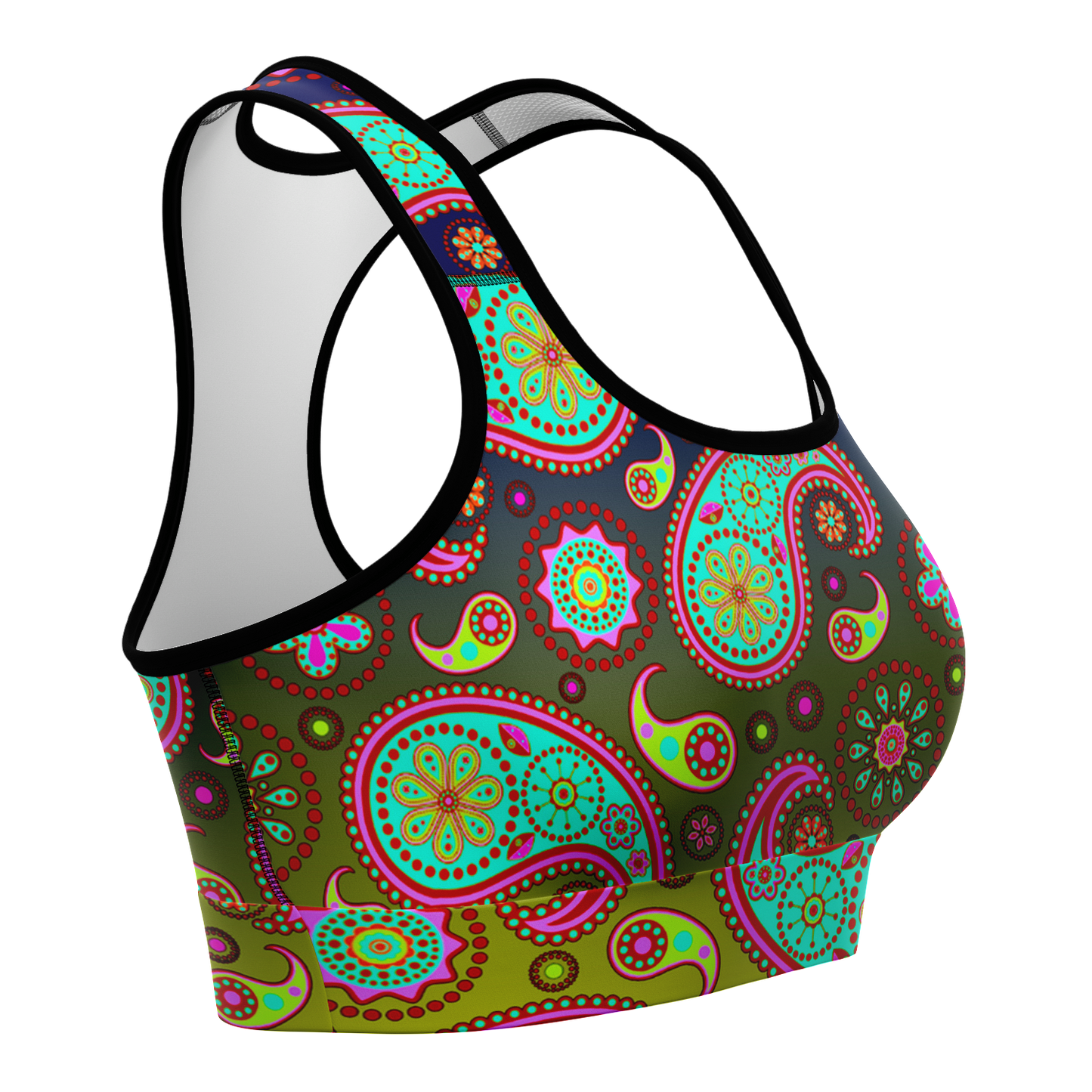 Paisley Mixture V1.1 Sports Bra