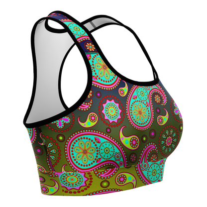 Paisley Mixture V1.1 Sports Bra