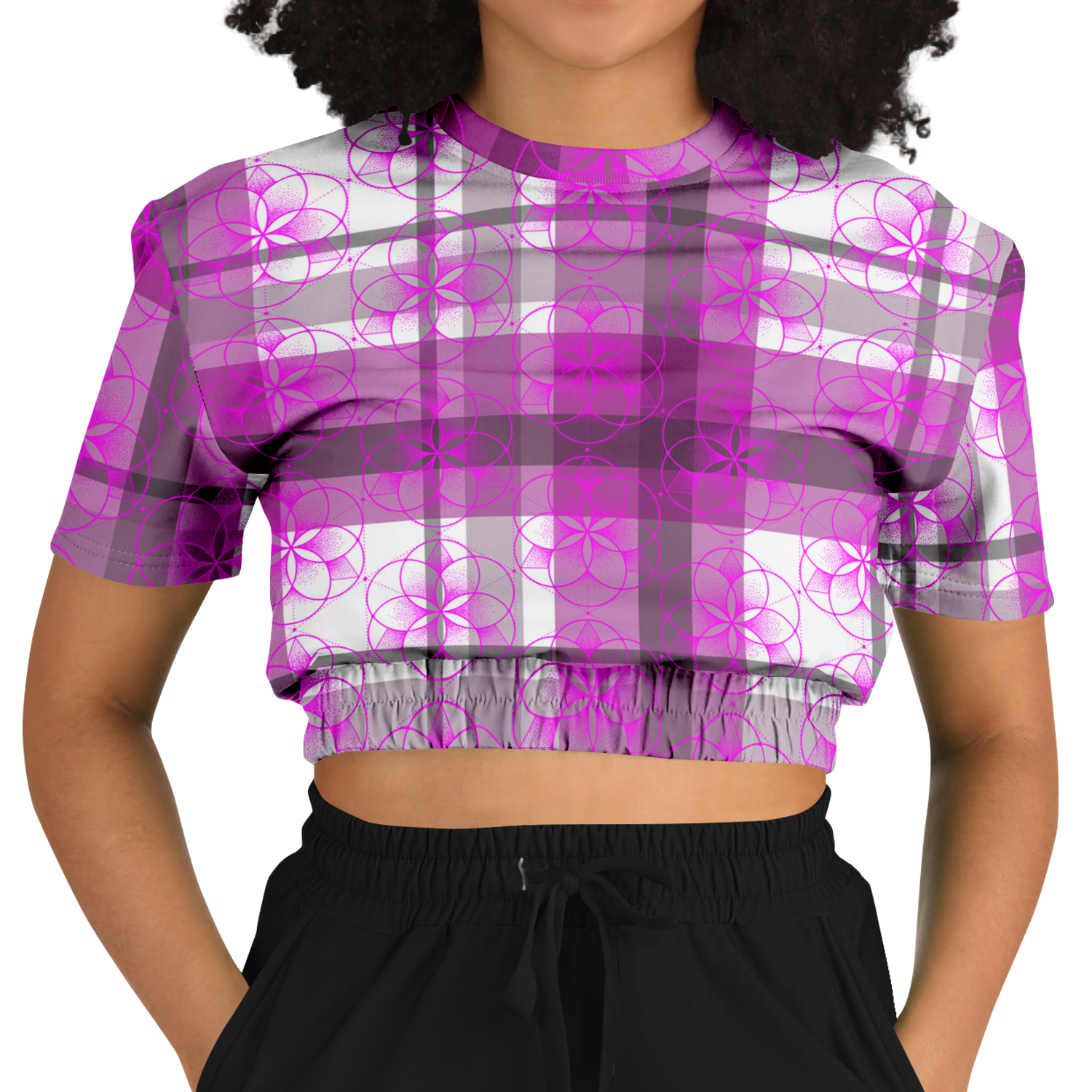 the-underground-bus-line-sacred-crown-cropped-short-sleeved-sweatshirt